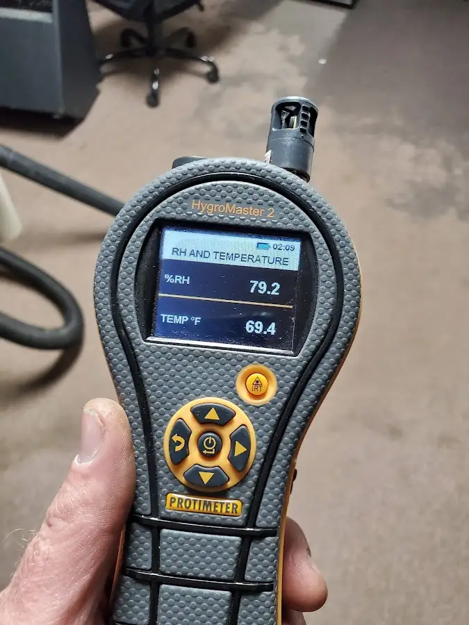 Moisture meter humidity assessment for Fire & Smoke Damage Restoration in Dumas
